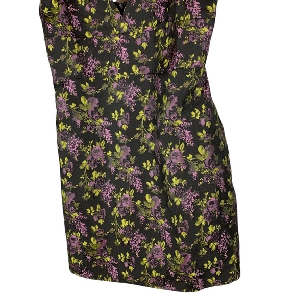 Lulu's Black Floral Print Mini Bodycon Dress size Medium - Picture 4 of 7